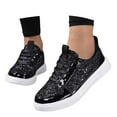 thumbnail image 3 of Shoes for Women Carnival Glossy Casual Athletic Walking Sneakers Low Top Lace Up Footwear Shoes, 3 of 9