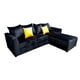 thumbnail image 4 of Sala esquinera Modular EL BAZAR STORE modelo Samso 240x180 cm terciopelo negro, 4 of 4