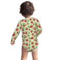 Baby Onesies Cute Strawberry Flowers Cotton Long Sleeve Onesies Girl