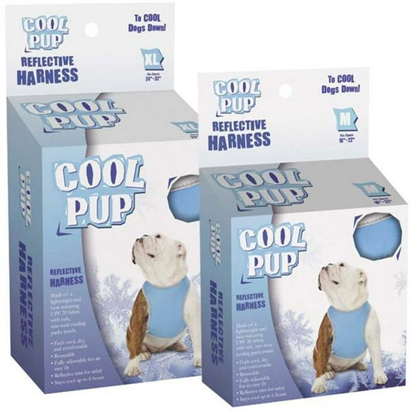 Cool Pup Reflective Harness X-Large Light Blue -