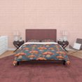 thumbnail image 4 of Juego de Cama Retro Champiñón Marrón, Funda Nórdica Rústica, Colcha Planta Vintage, 4 of 6