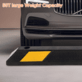 thumbnail image 6 of 72 Inch Rubber Parking Curb, Heavy Duty Long Garage Floor Wheel Stopper with Highly Visible Yellow Reflective Stripes, for Cars, Trucks, Trailers, Driveways, 1 Pack, 6 of 8