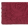thumbnail image 4 of Home Weavers Inc Bell Flower Collection 100% Cotton Non-Slip Bathroom Rug Set, Machine Washable Bath Rug, 3 Piece Set with Runner Rug Red, 4 of 5