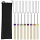 thumbnail image 1 of Palitos para asar malvaviscos, diseño extensible que garantiza una distancia segura mientras se asan, material de acero inoxidable para mayor durabilidad, perfectos para aventuras de cocina al aire, 1 of 7