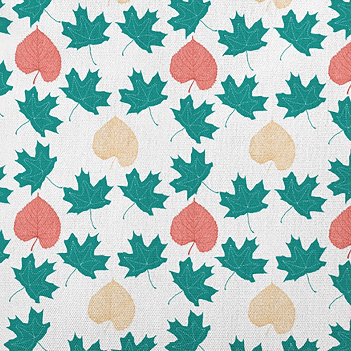 20" x 14" Simply Daisy Lots of Leaves Polyester Indoor/Outdoor Pillow, Unreal Teal Qty 1