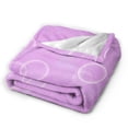 thumbnail image 4 of YFYANG Anti-Pilling Ultra-Soft Micro Fleece Cover Blanket for Bed Sofa, Dreamy Purple Bubble Throw Blanket for All Seasons, 80"x60", 4 of 9