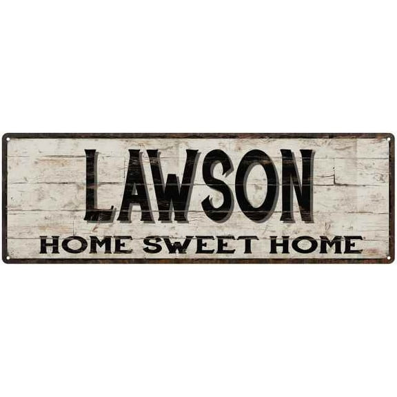LAWSON Rustic Home Sweet Home Sign Gift 8x24 Metal Decor 108240084235