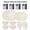 white, variant on Innovative Life Wheat Straw Dinnerware Set, Service for 4, 32PCS Unbreakable Plastic Plates and Bowls Sets, Dishwasher Microwave Safe, White