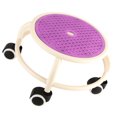 thumbnail image 4 of Tabouret Bas Rond à Roulettes, Tabouret de Pédicure Rotatif à 360 Degrés Repose-Pieds Robuste Tabouret Mini Mobile, Tabouret à Roulettes Universel pour Garage Salon Maison, 4 of 7