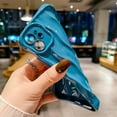 thumbnail image 2 of Water Ripple Pattern Case for iPhone 12 Soft TPU Shockproof Camera Protective Back Cover for Women Girl Curly Wave Frame Phone Case for iPhone 12 6.1 Inch Blue, 2 of 12