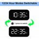 thumbnail image 3 of reloj despertador digital LED MaPowered junto a la cama, reloj despertador con pantalla digital de 5 LED con puerto USB dual, 12/24 horas, 6 niveles de brillo, función de repetición, 3 of 5
