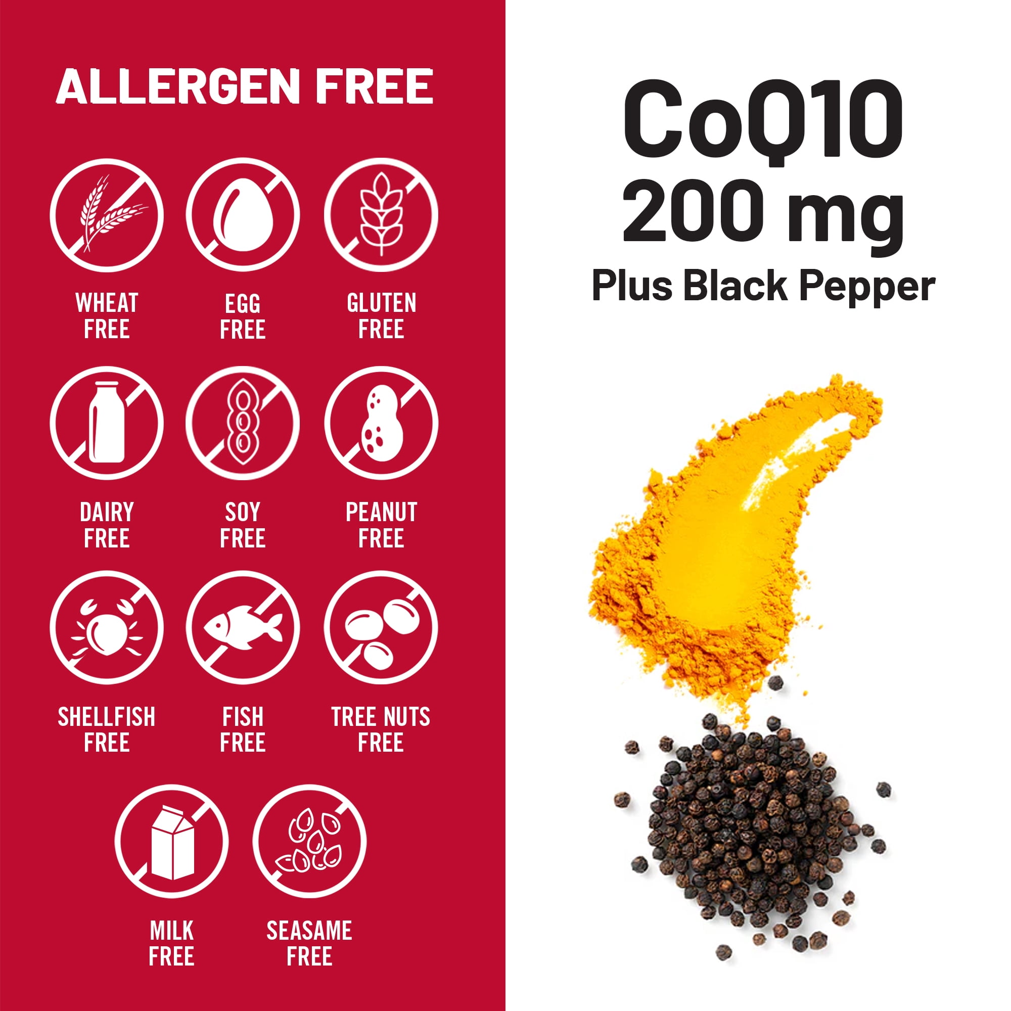 NatureWise CoQ10 200mg + Black Pepper, High Absorption - 200 Softgels[200-Day Supply]