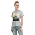 thumbnail image 4 of ALLNOB Women's Off-Road Vehicle Standard Short Sleeve T-Shirt 150g Gray, 4 of 8