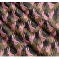 thumbnail image 3 of Soimoi Brown Cotton Cambric Fabric Bunny Rabbit Animal Fabric Prints By Yard 42 Inch Wide, 3 of 7