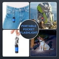 thumbnail image 3 of SIABC-Mini Porte-Clés Lampes de Poche USB Rechargeables, Petites Torches LED Colorées pour Enfants/adultes Randonnée Camping, Lampes de Poche Étanches pour Sac à Dos/ceinture, (Lot de 3), 3 of 4