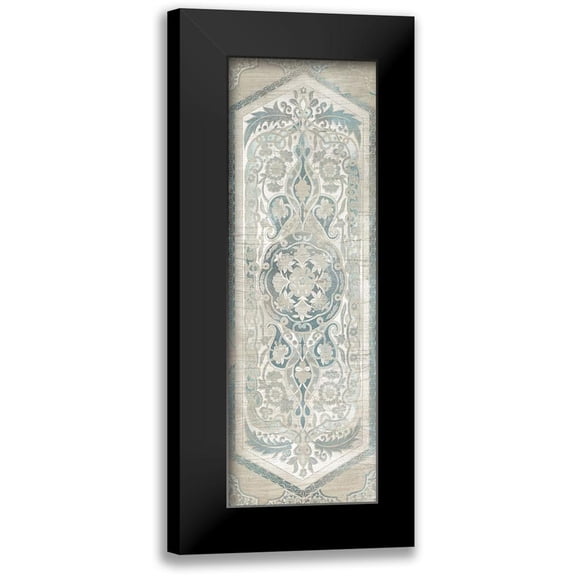 Vess, June Erica 7x14 Black Modern Framed Museum Art Print Titled - Vintage Persian Panel IV