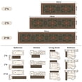 thumbnail image 6 of Runner Rugs for Hallway, 2x10 Washable Soft Non Slip Floor Rugs for Kitchen, Modern Mat for Living Room Bedroom Entryway Red & Green, 6 of 8