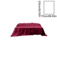 thumbnail image 3 of Sábanas De Tela Sábana de satén color burdeos de 170x230 cm, suave, lavable, de poliéster, con diseño en ángulo recto (1 pieza). Rkxzt, 3 of 9