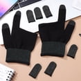 thumbnail image 3 of 1 Juego de guantes para videojuegos, mangas para los dedos para videojuegos, guantes elásticos para teléfono, guantes para pantalla táctil, 3 of 6