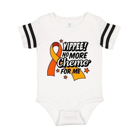 

Inktastic Leukemia Awareness Yippee no More Chemo for Me Gift Baby Boy or Baby Girl Bodysuit