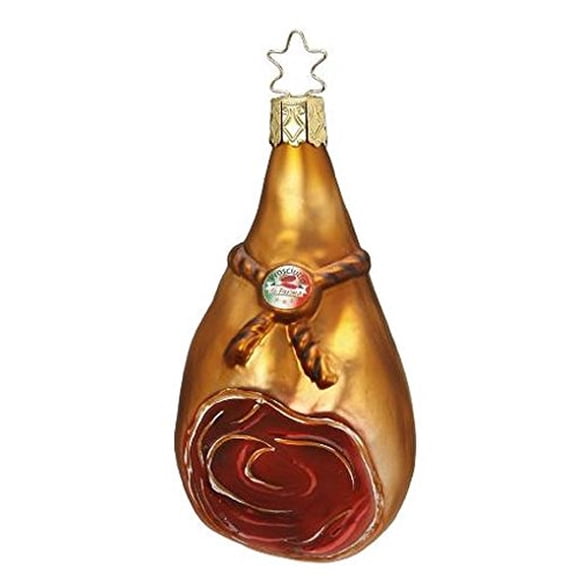 Inge-Glas Jambon de Noël 1-129-13 IMG Verre Allemand Ornement de Noël Boîte-Cadeau