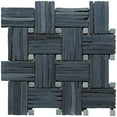 thumbnail image 1 of Intrend Tile LS013-S Mélange Mosaïque Entrelacé Panier - Ardoise Noire, 1 of 1