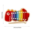 thumbnail image 3 of Lydiaunistar Wooden 8-Note Hand Tap Piano Musical Instrument Toy for Kids - Educational Rhythm Learning Toy with Mallets, Creative Birthday Gift for Boys & Girls, 3 of 6