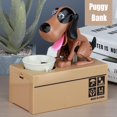 thumbnail image 4 of Little Dog Puggy Bank Battery Powered Robotic Coin Munching Toy Money Box Saving Money Coin Bank For, 4 of 5