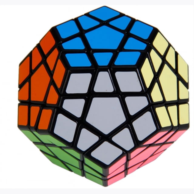 Megaminx Magic Cube alta velocidad rubiks Cube Puzzle Toy, Brain Teasers juego negro y colorido (color como se muestra) Envío desde EE. UU. Ormromra FLD-460