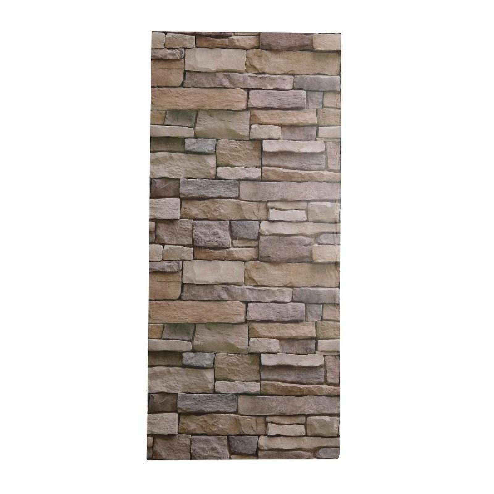 Keimprove 3D Brick Wall Stickers Self-Adhesive PVC Wallpaper Peel and Stick 3D Art Wall Panels for Living Room Bedroom Background Wall Decoration,Wall Panels Peel and Stick Wallpaper - image 1 of 7