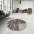 thumbnail image 3 of Ahgly Company Indoor Square Contemporary Pink Abstract Area Rugs, 8' Square, 3 of 6