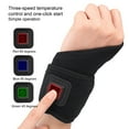 thumbnail image 4 of Wrist Thumb Brace Heating Pad Temperature Adjustable Plug-Play Carpal Tunnel Relief Electric Heated Wrist Brace Support-Black, 4 of 8