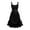 ZA-Black-wedding guest dresses for women, variant on Wiyuqeen Women Renaissance Victoria Dress Sleeveless Solid Gothic Lace Lace-up Ruffled Cinched Ruched High Low Midi Dress Halloween Costume