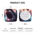 thumbnail image 6 of Lsque Dramatic Shark Attack Printed Square Couch Cushion Covers, Floral Sofa Cushion Covers Replacement, Stretch Couch Covers for Couch-16.9in, 6 of 9