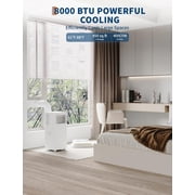 Soonbuy 8,000 BTU Portable Air Conditioners,3-in-1 Portable AC Unit with Follow me Mode,Stand up AC Unit up to 350 sq.ft,Remote Control,24H Timer,for Room Office Garage