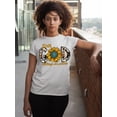 thumbnail image 2 of With God All Things Are Possible Easter Matthew 19:26 Christian Bible Verse Women's T-shirt, L, White, 2 of 5
