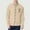 Khaki, variant on Red Men Long Sleeve Shirts Turn Down Collar Mens Clothes Work Casual Plain Loose Button Business Shirts,L