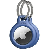 Belkin Apple AirTag Secure Holder with Key Ring, Durable Scratch Resistant Case With Open Face & Raised Edges, 2 count (Pack of 2)