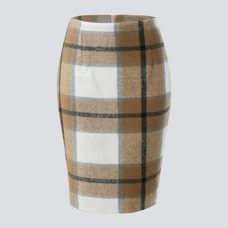 Elastic waist a line winter wool skirt women 4753 Elastic waist a line winter wool skirt women 4753