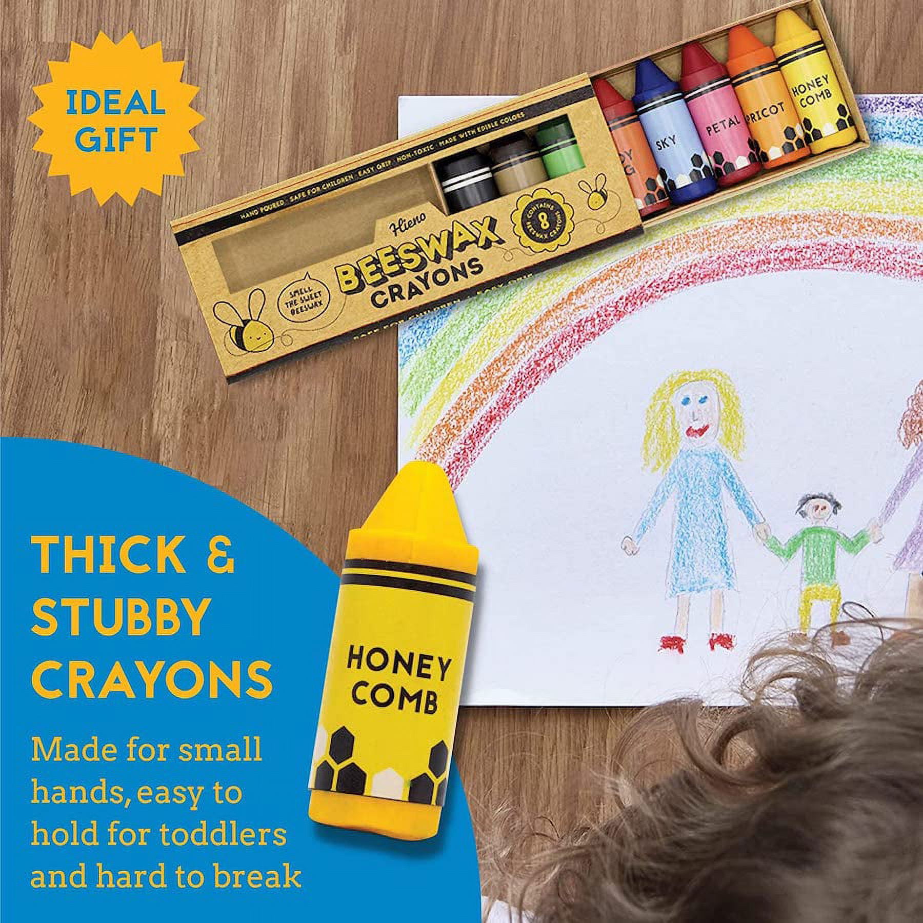 Eco-Kids Beeswax Crayons, Extra Large – Bountiful Beloit + Authentic Arts