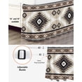 thumbnail image 3 of Brown Boho Wrap Around Bed Skirts for Queen Bed 16" Drop,Bed Skirt with Adjustable Elastic Belt Dust Ruffle Bed Valance for Bedroom Hotel Vintage Rustic Southwest Aztec Geometric Bed Frame Cover, 3 of 7