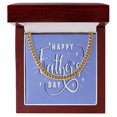 thumbnail image 1 of To My Dad Happy Father's Day Message Card Cuban Chain, 1 of 8