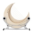 thumbnail image 4 of Bunblic Lyres Harp 8 String Lyres Harp Instrument with Stand, Portable, Artistic, for Beginners, Wood String Instrument for Music Lover, 4 of 8