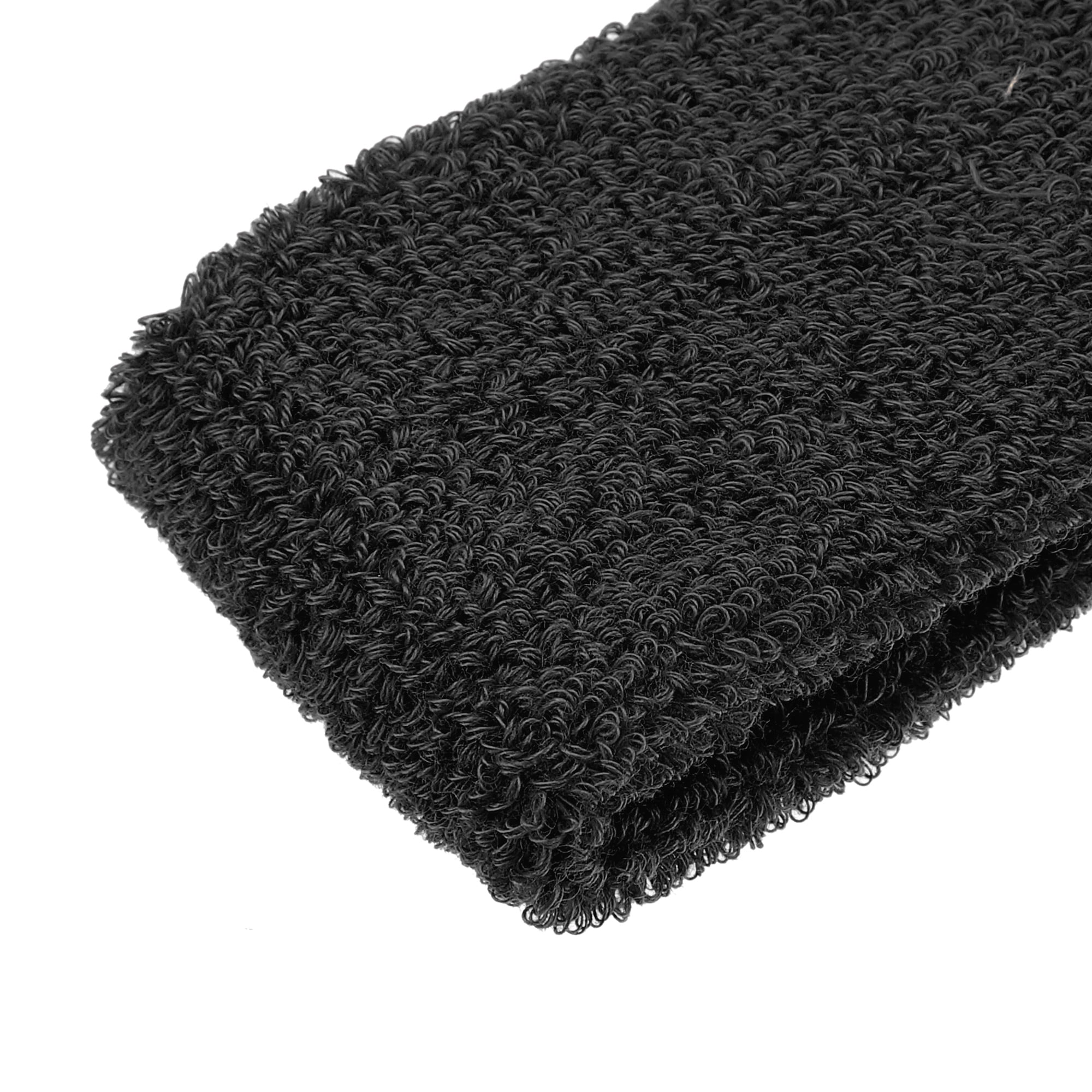 Unique Bargains 3 pcs Sport Headband Wristband Stretchy Cotton Blend Sweat Absorbing Black