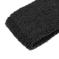 thumbnail image 7 of Unique Bargains 3 pcs Sport Headband Wristband Stretchy Cotton Blend Sweat Absorbing Black, 7 of 7