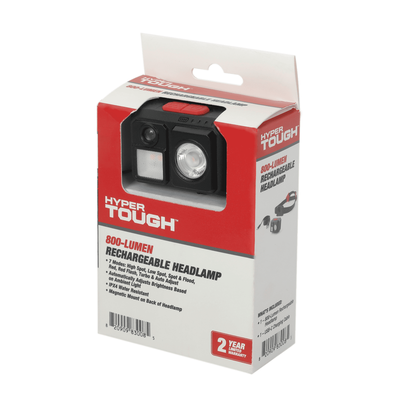 Hyper Tough 800Lumen Rechargeable Headlamp