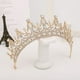 thumbnail image 2 of Zhuge Tiara de boda para novia, diadema de princesa, corona de novia, joyería para el cabello con diamantes de imitación de cristal, decoración para novia, cumpleaños, graduación, boda (plateada), 2 of 4