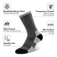 thumbnail image 4 of Women Men Wool Socks Merino Thick Thermal Warm Work Boots Socks 3 Pairs, 4 of 8