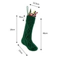 thumbnail image 3 of WIFORNT Christmas Stockings Solid Color Knitted Design Large Capacity Suspension Rope Multifunctional Gift Socks, 3 of 7