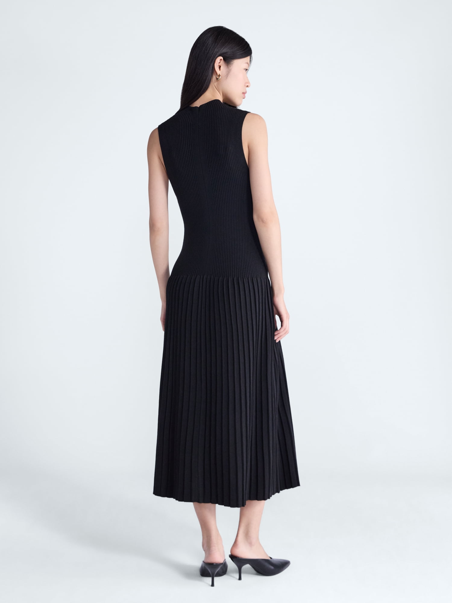 Scoop Women's and Women's Plus Mock Neck Midi Sweater Dress, Size XS-4X